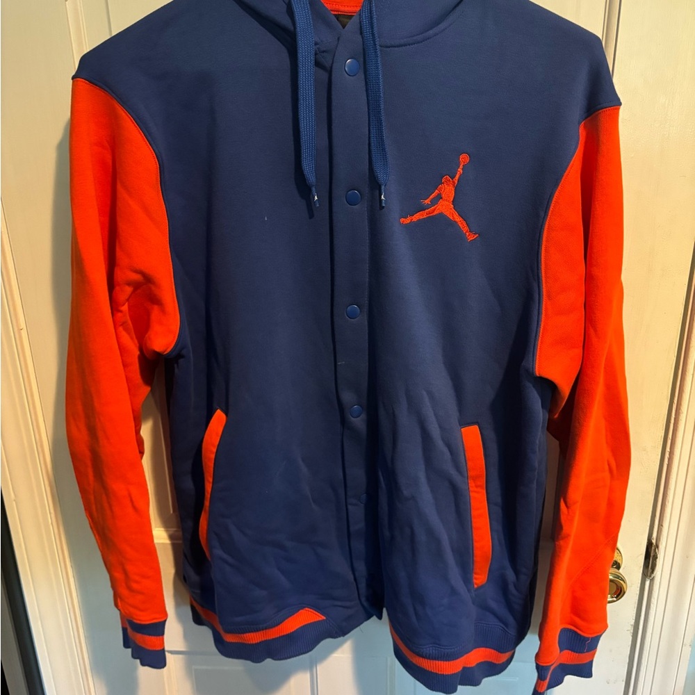 Jordan Varsity Sweatshirt in Blue and Orange